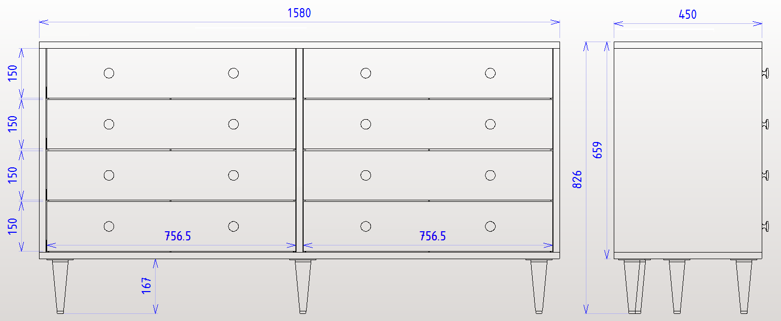 WELS COMODA 160cm